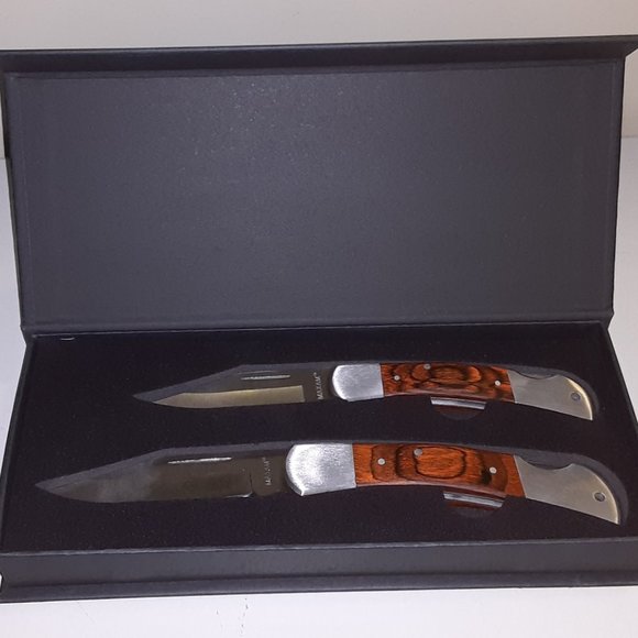 3 piece Lockback Knife Set in Magnetic Gift Box - Gifts for men - Picture 5 of 6